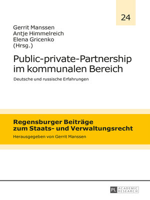 cover image of Public-private-Partnership im kommunalen Bereich